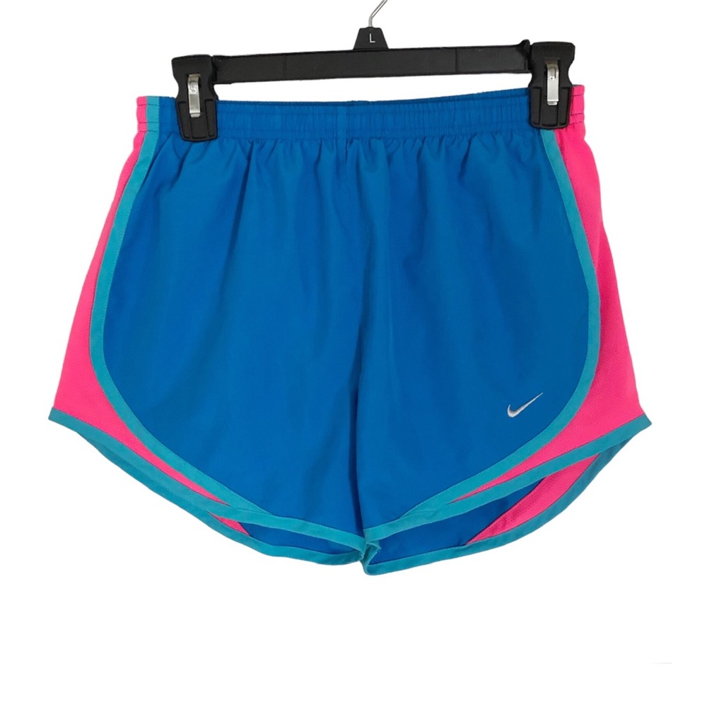Womens Nike Dri-Fit Tempo Running Lined Shorts Small Pink Blue